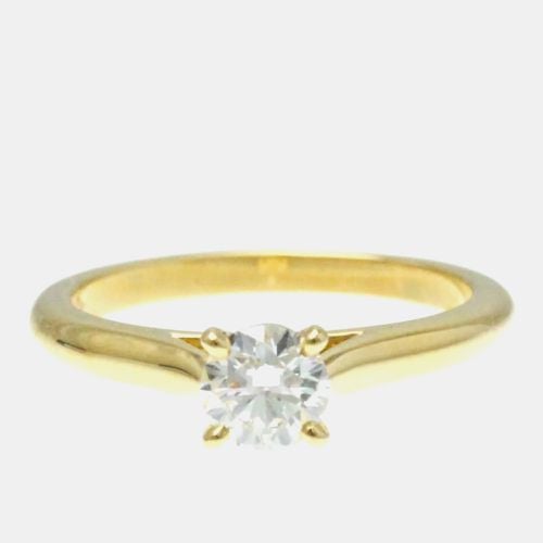 Cartier 18K Yellow Gold and Diamond Solitaire 1895 Engagement Ring EU 51 - Cartier - Modalova