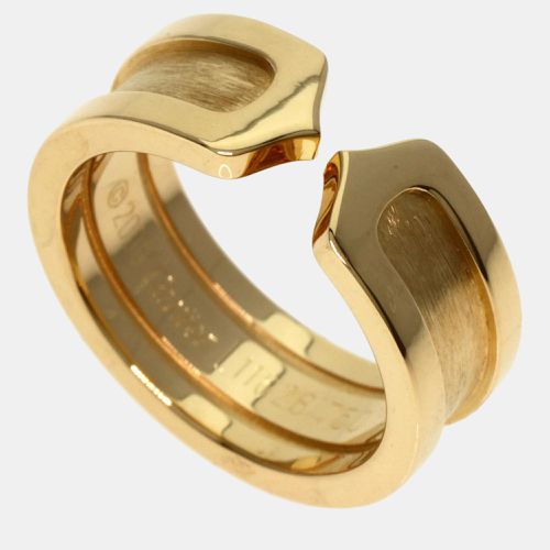 Cartier 18K Yellow Gold C De Cartier Band Ring EU 47 - Cartier - Modalova