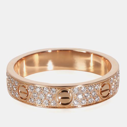 Cartier 18k Rose Gold Love Band Ring EU 53 - Cartier - Modalova