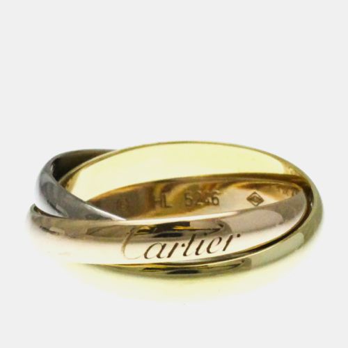 Cartier 18k Yellow, Rose, White Gold Trinity Ring EU 50 - Cartier - Modalova