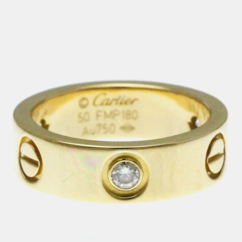 Cartier Love Yellow Gold Diamond Ring EU 50 - Cartier - Modalova