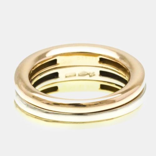 Cartier 18K Yellow, Rose, White Gold Trinity Stack Band Ring EU 54 - Cartier - Modalova