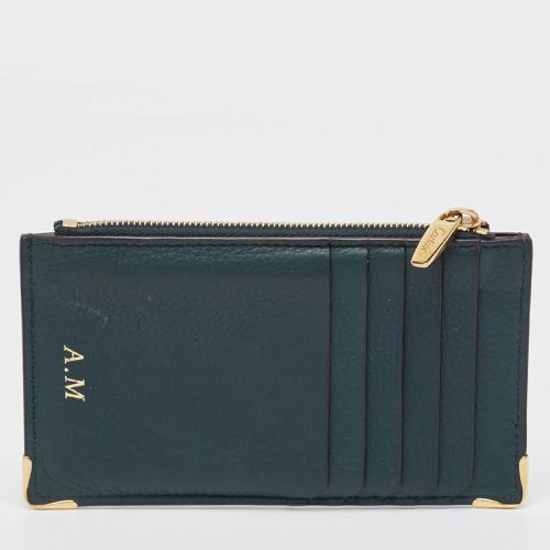 Cartier Green Leather Must de Cartier Zip Card Holder - Cartier - Modalova