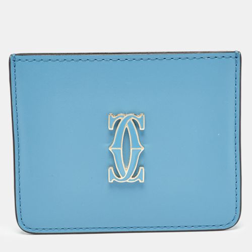 Cartier Light Blue Leather C De Cartier Card Holder - Cartier - Modalova