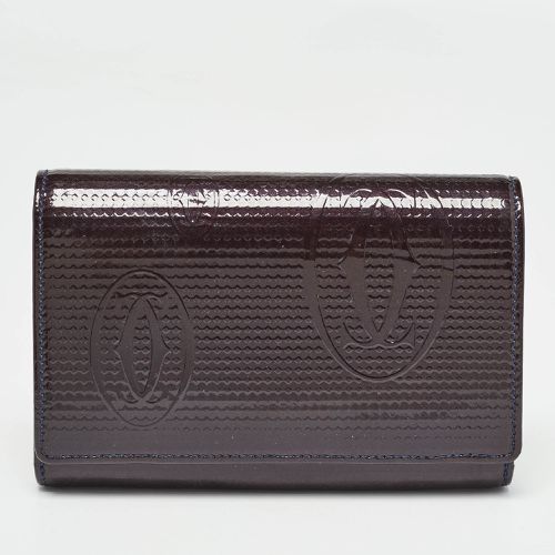 Cartier Plum Leather Happy Birthday French Wallet - Cartier - Modalova