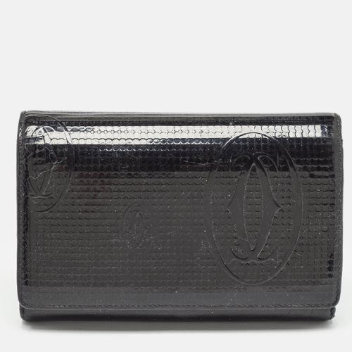 Cartier Black Patent Leather Happy Birthday Compact Wallet - Cartier - Modalova