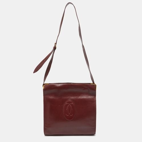 Cartier Burgundy Leather Les Must de Cartier Shoulder Bag - Cartier - Modalova