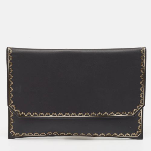 Cartier Black Leather Guirlande de Cartier Clutch - Cartier - Modalova