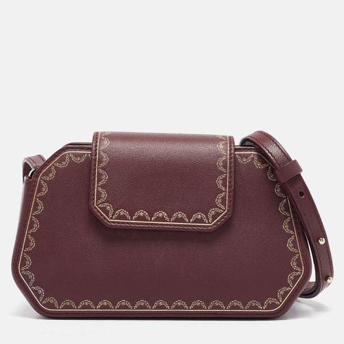 Cartier Burgundy Leather Nano Guirlande de Cartier Crossbody Bag - Cartier - Modalova