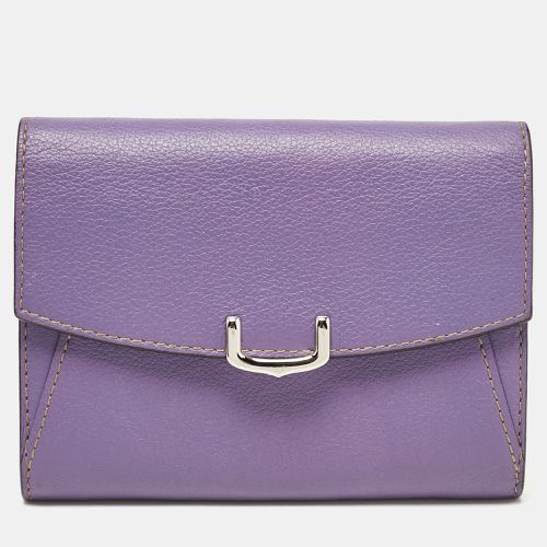 Cartier Purple Leather C de Cartier Compact Wallet - Cartier - Modalova