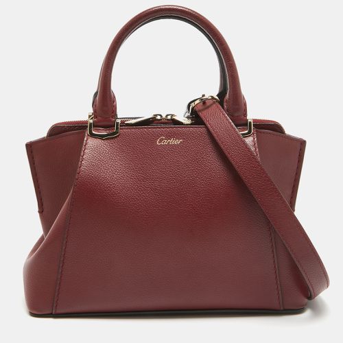 Cartier Dark Red Leather Mini C de Cartier Satchel - Cartier - Modalova