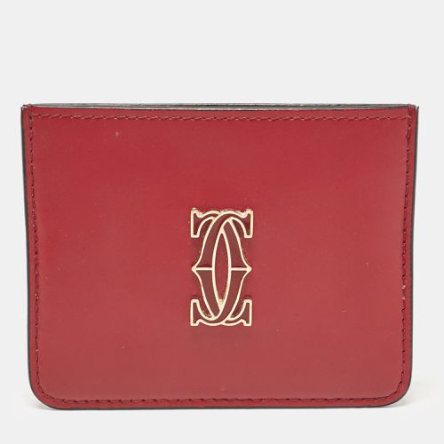 Dark Leather C De Card Holder - Cartier - Modalova