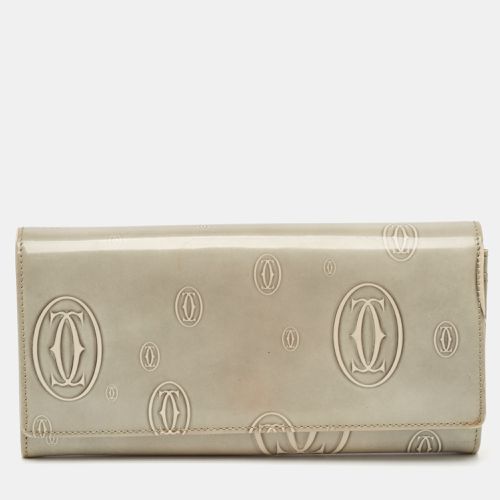 Cartier Grey Leather Happy Birthday Continental Wallet - Cartier - Modalova