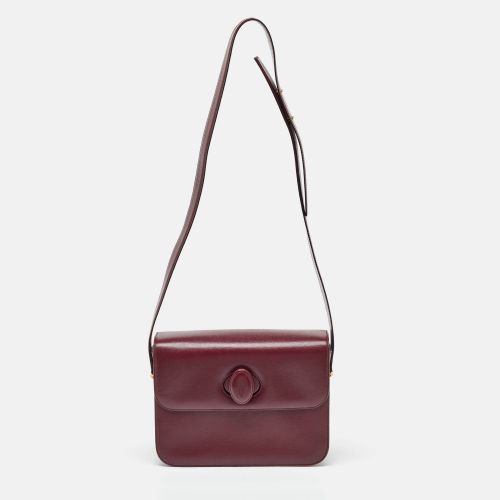 Cartier Burgundy Leather Must de Cartier Flap Shoulder Bag - Cartier - Modalova