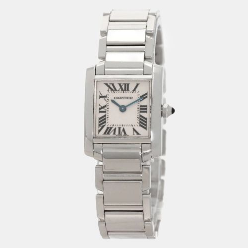 K Gold Tank Francaise W50012S3 Quartz Women's Wristwatch 32 mm - Cartier - Modalova