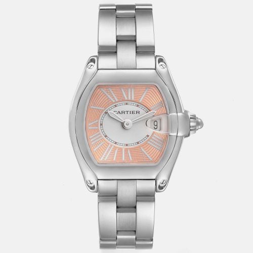 Cartier Roadster Coral Dial LE Steel Ladies Watch 30 mm - Cartier - Modalova