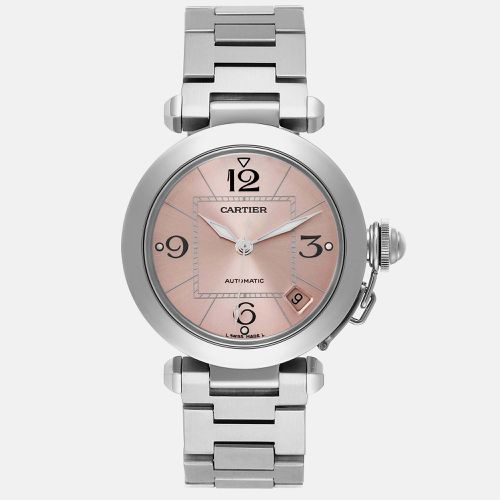 Cartier Pasha C Midsize Pink Dial Automatic Steel Ladies Watch 35.0 mm - Cartier - Modalova