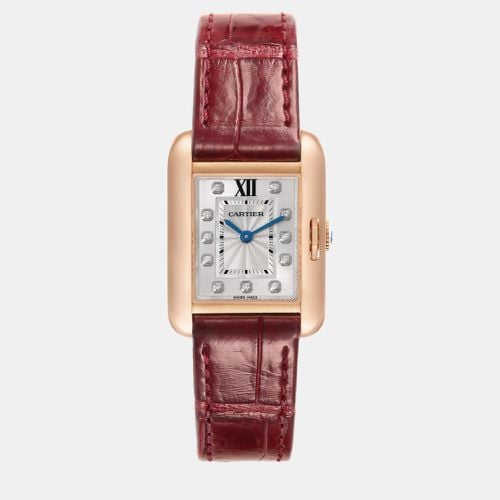 Cartier Tank Anglaise Rose Gold Diamond Dial Small Ladies Watch WJTA0007 30 mm x 23 mm - Cartier - Modalova