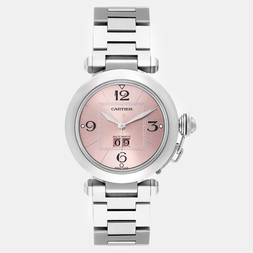 Pasha Big Date Dial Steel Ladies Watch W31058M7 - Cartier - Modalova