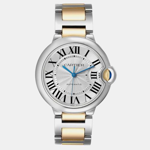 K Yellow Gold Stainless Steel Ballon Bleu W2BB0012 Automatic Men's Wristwatch 36 mm - Cartier - Modalova