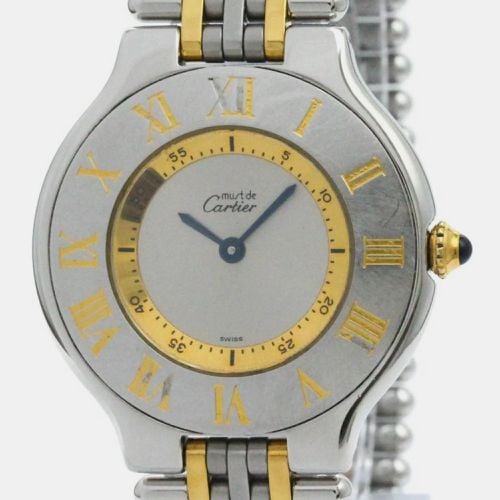 Must 21 Gold Plated Steel Quartz Ladies Watch 31 mm - Cartier - Modalova