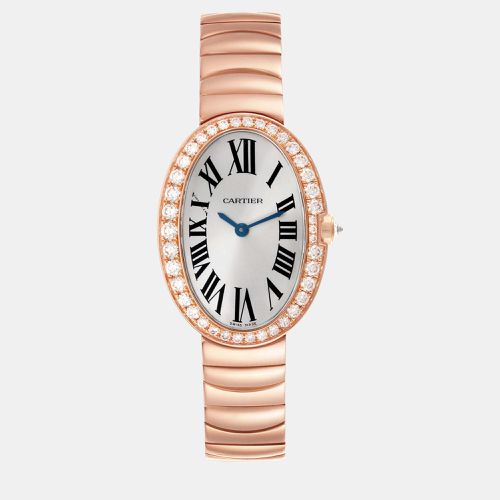 Cartier Baignoire Rose Gold Diamond Ladies Watch 24.5 mm - Cartier - Modalova