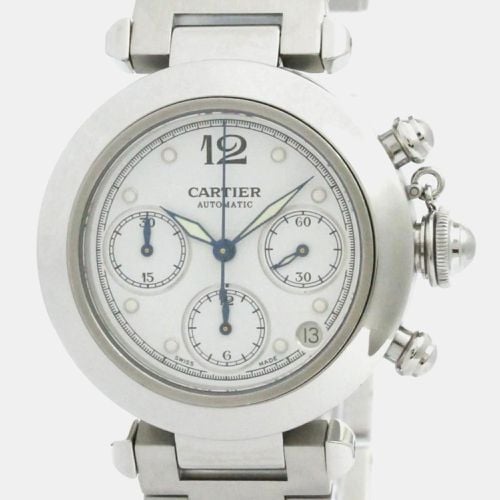 Stainless Steel Pasha W31039M7 Automatic Women's Wristwatch 35 mm - Cartier - Modalova