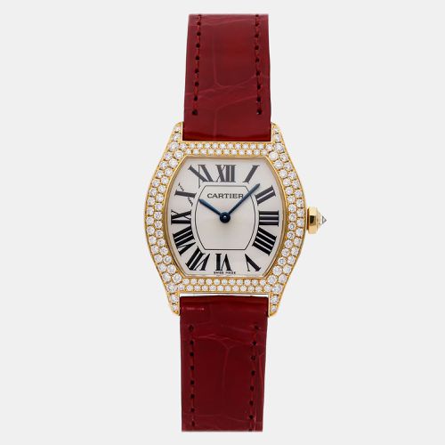 K Yellow Gold Tortue WA504831 Manual Winding Women's Wristwatch 28 mm - Cartier - Modalova