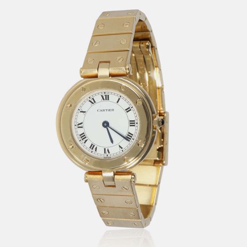 Santos Vendome Ronde de 8191 Women's Watch in 18K Yellow Gold 27 mm - Cartier - Modalova