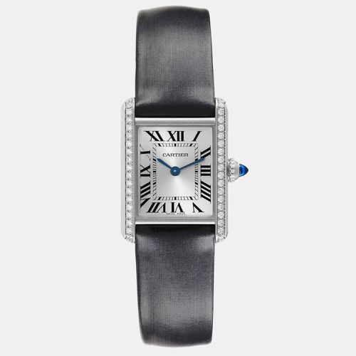 Tank Must Small Diamond Bezel Steel Ladies Watch W4TA0016 27 mm x 22 mm - Cartier - Modalova