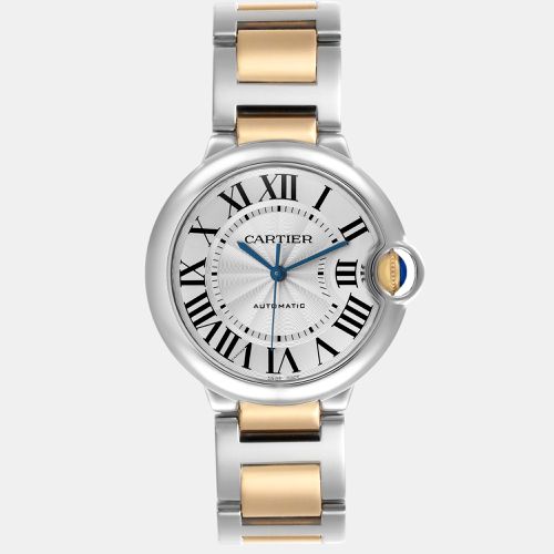 Cartier Ballon Bleu Midsize 36 Steel Yellow Gold Ladies Watch W2BB0012 - Cartier - Modalova