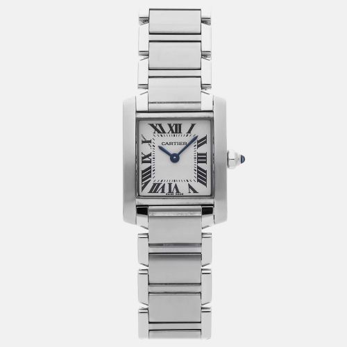 Pre-Owned Tank Francaise Small Model W51008Q3 Quartz Stainless Steel 25 mm - Cartier - Modalova