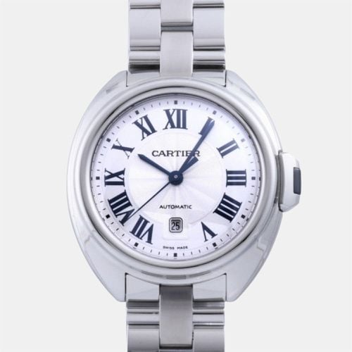 Cartier Silver Stainless Steel Cle de Cartier WSCL0005 Automatic Women's Wristwatch 31 mm - Cartier - Modalova