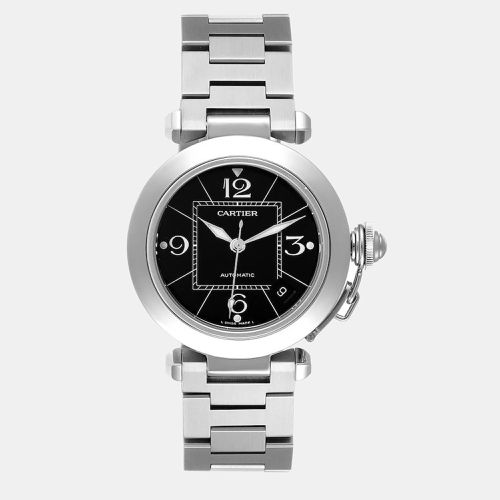 Cartier Black Stainless Steel Pasha W31076M7 Automatic Women's Wristwatch 35 mm - Cartier - Modalova