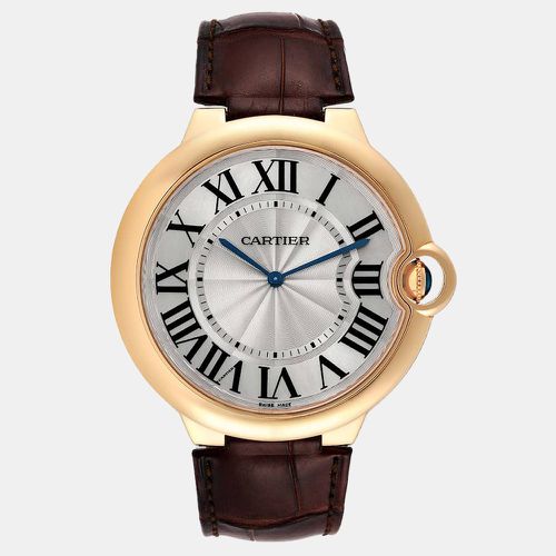 Cartier Silver 18K Rose Gold Ballon Bleu W690054 Manual Winding Women's Wristwatch 46 mm - Cartier - Modalova