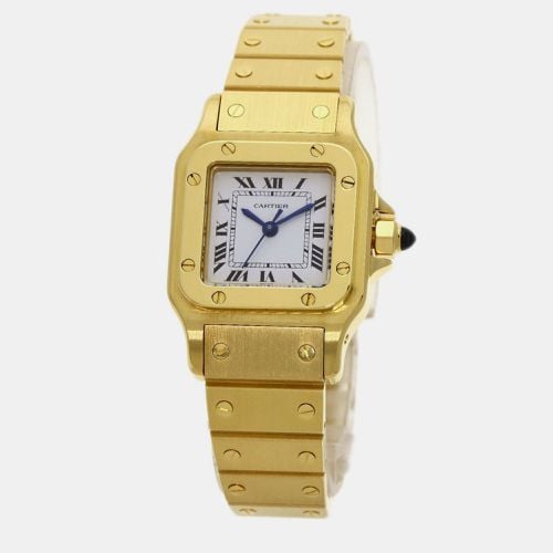 K Yellow Gold Santos Galbee Automatic Women's Wristwatch 24 mm - Cartier - Modalova