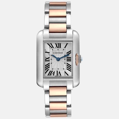 Cartier Tank Anglaise Small Steel Rose Gold Ladies Watch 22.7 mm - Cartier - Modalova