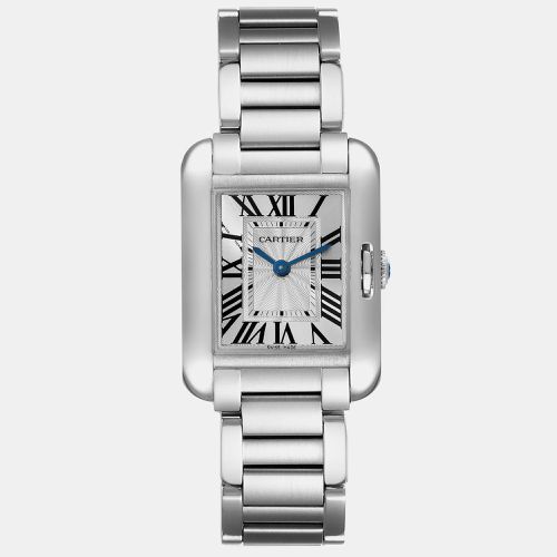 Cartier Tank Anglaise Small Silver Dial Steel Ladies Watch W5310022 30.2 x 22.7 mm - Cartier - Modalova