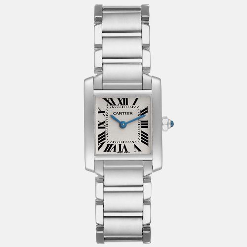 Tank Francaise White Gold Quartz Ladies Watch W50012S3 20 x 25 mm - Cartier - Modalova