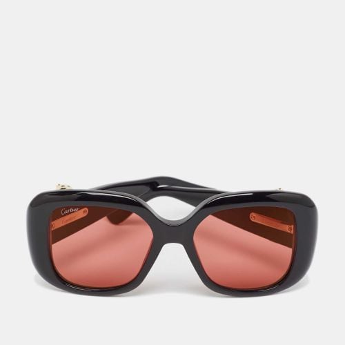 Cartier Black/Pink Panthère de Cartier Square Sunglasses - Cartier - Modalova