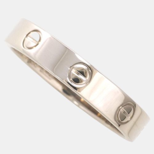 Cartier 18K White Gold Love Ring EU 59 - Cartier - Modalova