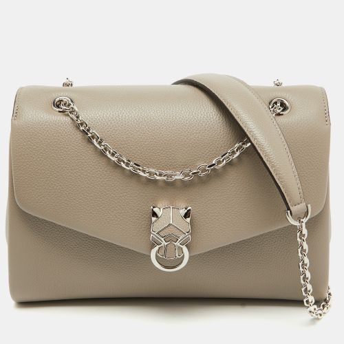 Cartier Grey Leather Small Panthere Chain Shoulder Bag - Cartier - Modalova