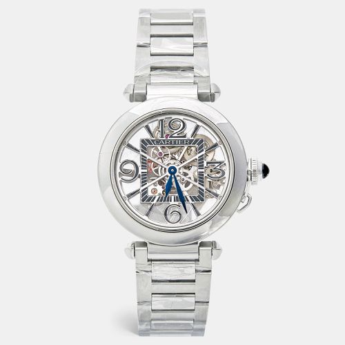 Pasha de Stainless Steel Automatic Skeleton Whpa0007 Men's Watch 41 MM - Cartier - Modalova