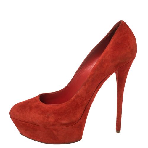 Suede Platform Pumps Size 40 - Casadei - Modalova