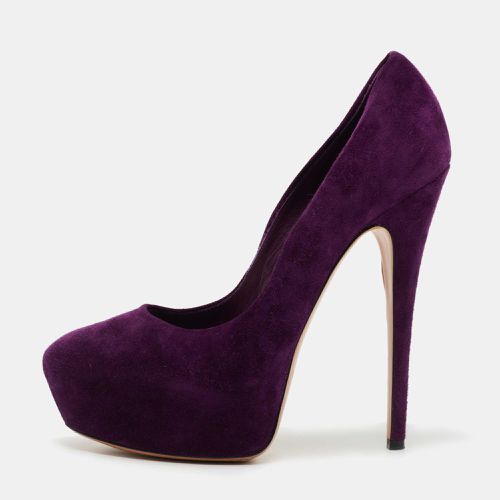 Casadei Purple Suede Platform Pumps Size 38 - Casadei - Modalova