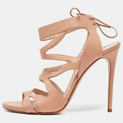 Casadei Beige Leather Open Toe Strappy Sandals Size 40 - Casadei - Modalova