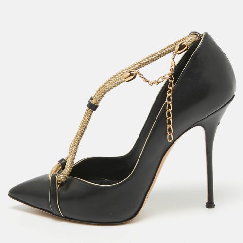 Casadei Black/Gold Leather Pumps Size 38 - Casadei - Modalova