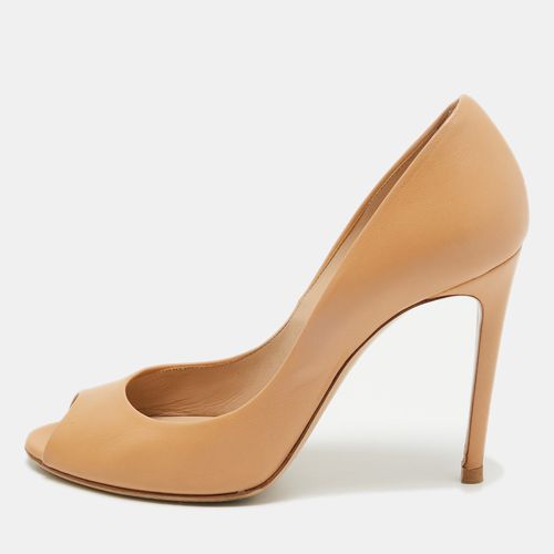 Leather Peep Toe Pumps Size 38 - Casadei - Modalova