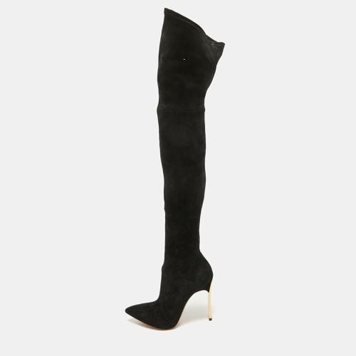 Suede Over The Knee Length Boots Size 37.5 - Casadei - Modalova