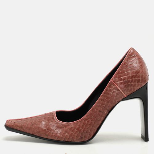 Casadei Pink Python Pointed Toe Pumps Size 37 - Casadei - Modalova